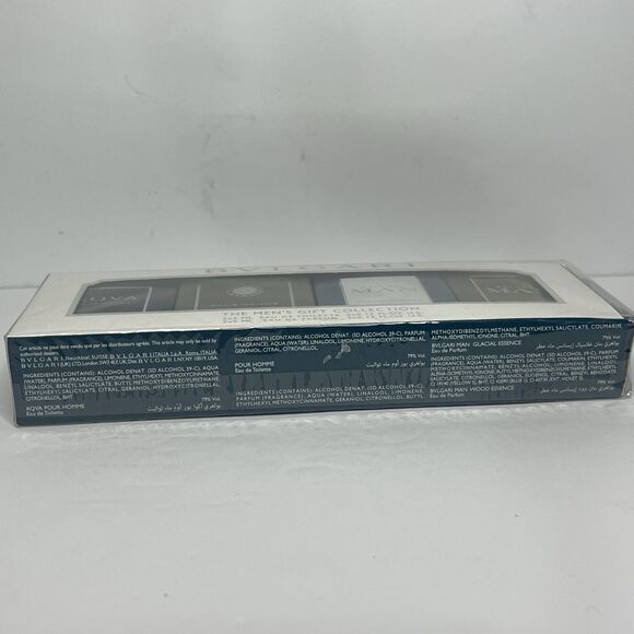 BVLAGRI Men 4 Pc Travel Gift Set Aqva, Glacial Essence, Wood Essence, Pour Homme - Picture 5 of 6